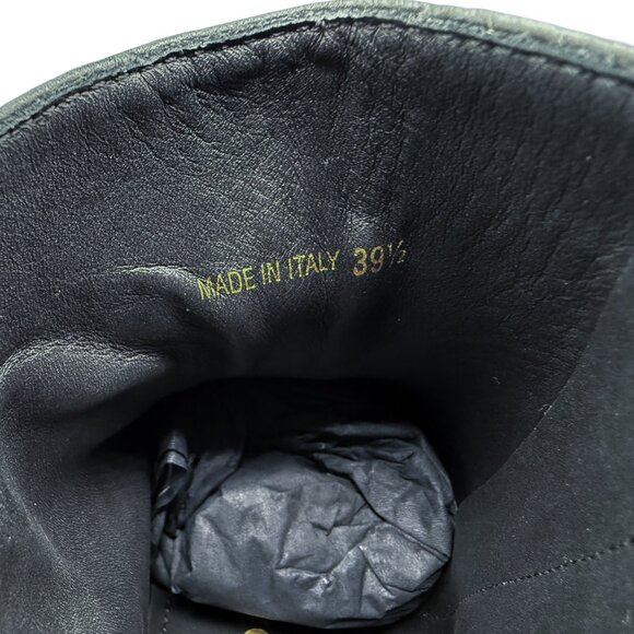 Brand New Prada Montana Lug Sole Vitello Leather mini Platform Combat Boots - Picture 11 of 12